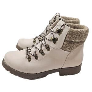 Cliffs by White Mountain~Woman Size 9.5M~White Major Way Combat Winter Boots NEW